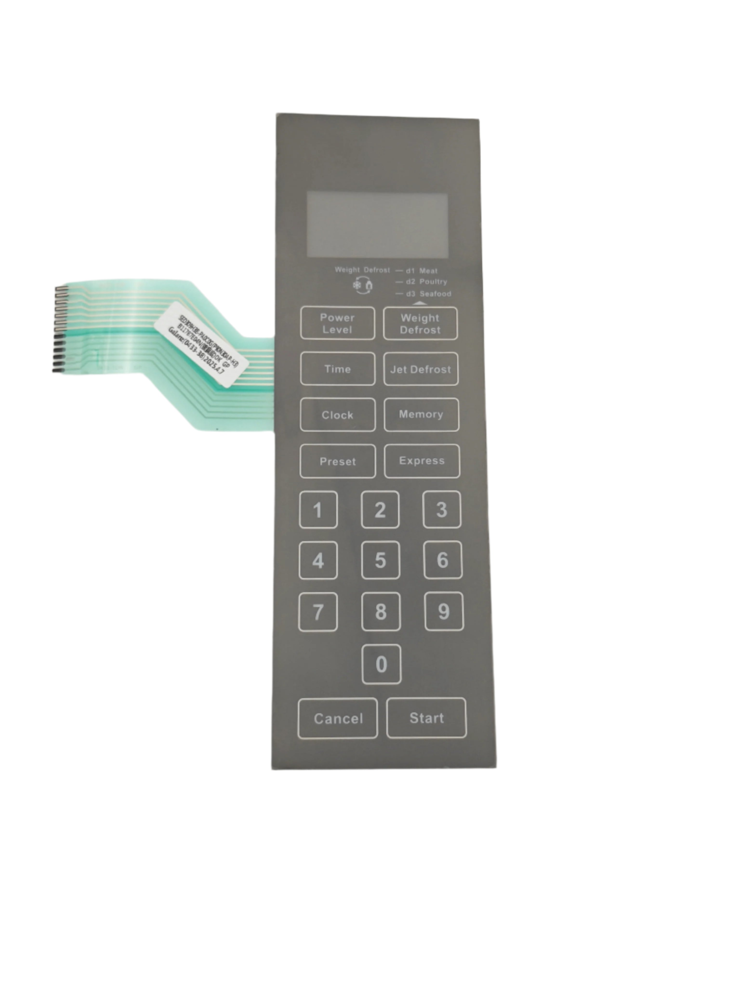 Defy Microwave Oven Touch Pad