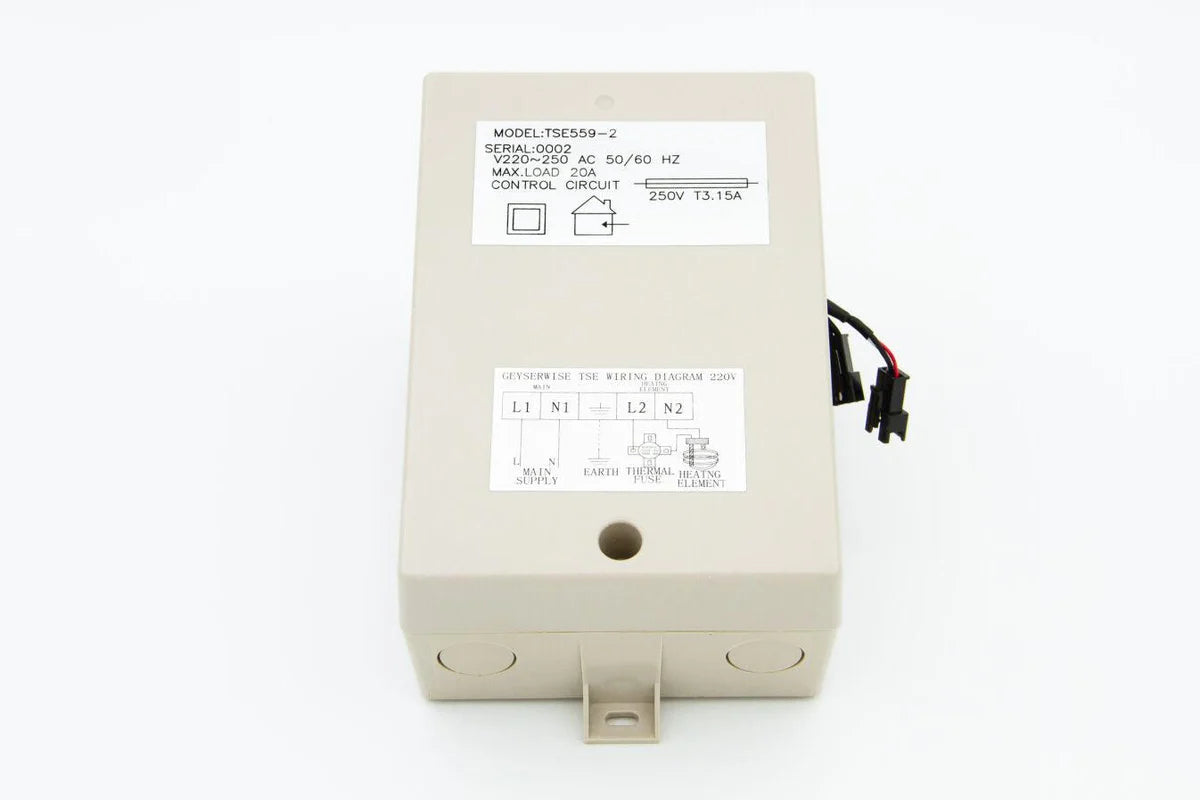Geyserwise TSE1 - Geyser Timer and Temperature Controller with Display