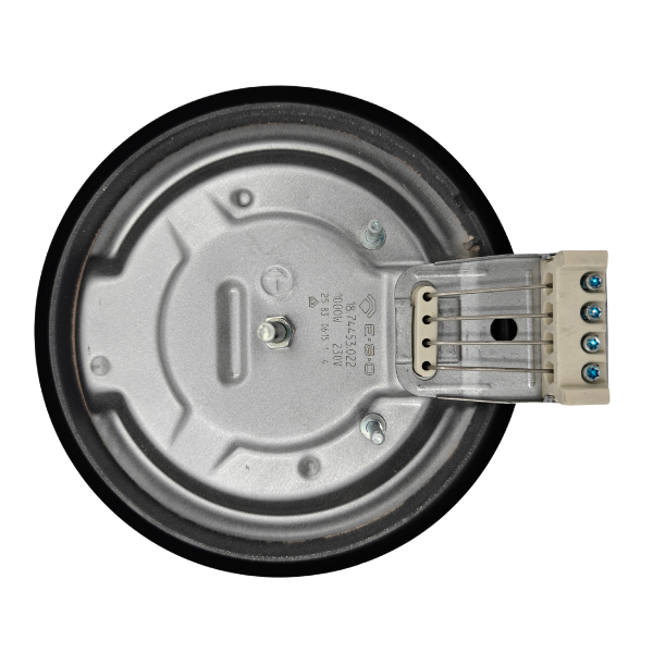 Defy E.G.O 6" Low Heat Solid Plate (145mm, 1000W, 8mm Chrome Trim)