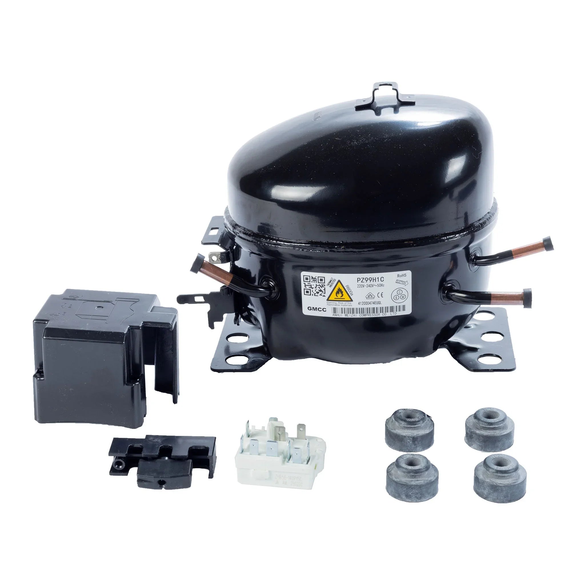 禎 Defy Compressor Assembly PZ99H1C 1/4 Hp R600a